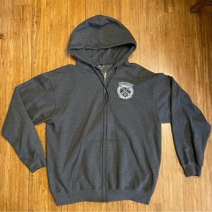 Dixxon Flannel Co. Sketchy Crest Zip Hoodie